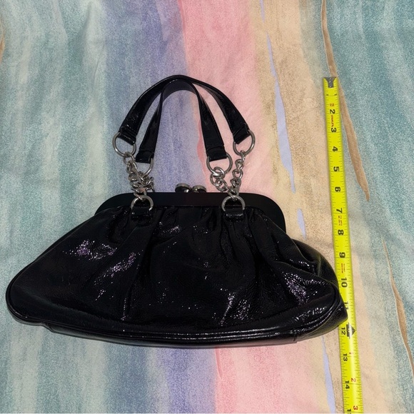 HOBO INTERNATIONAL BLACK GENUINE LEATHER Purse SHOULDER BAG - Picture 5 of 6